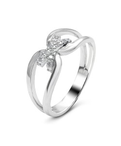 Gorgeous Style CZ Silver Ring NSR-2806